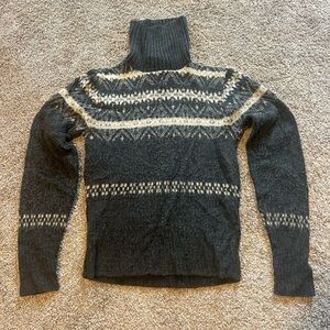 It's Our Time Black and Cream Turtleneck Sweater